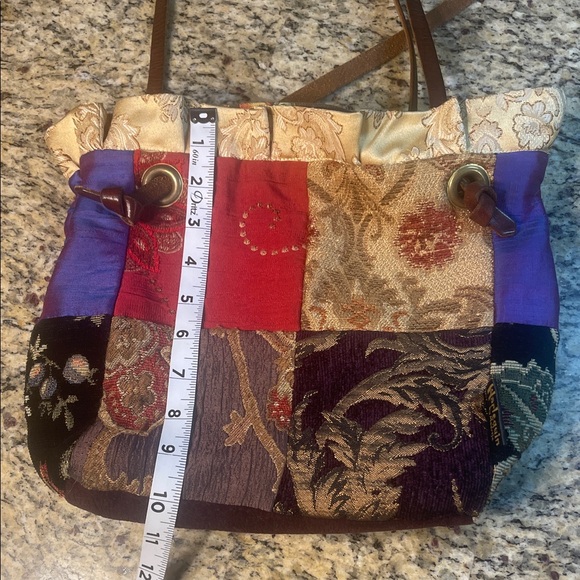 Harlequin by Maartje Handmade Patchwork Tapestry Bag | Leather Reins